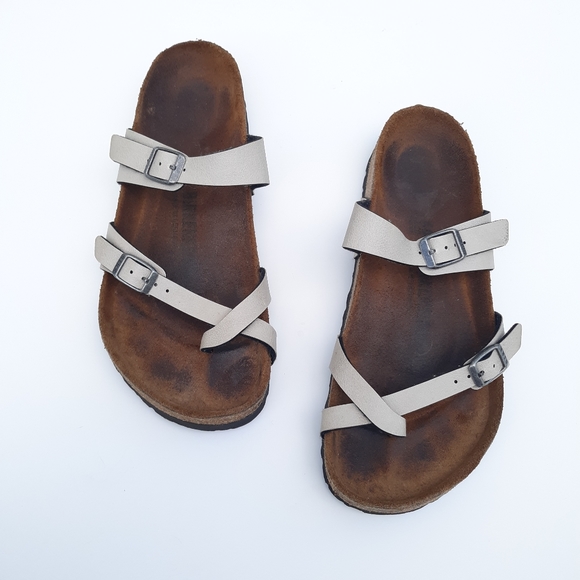 Birkenstock Shoes - Birkenstock Mayari Sandals Tan Beige Khaki